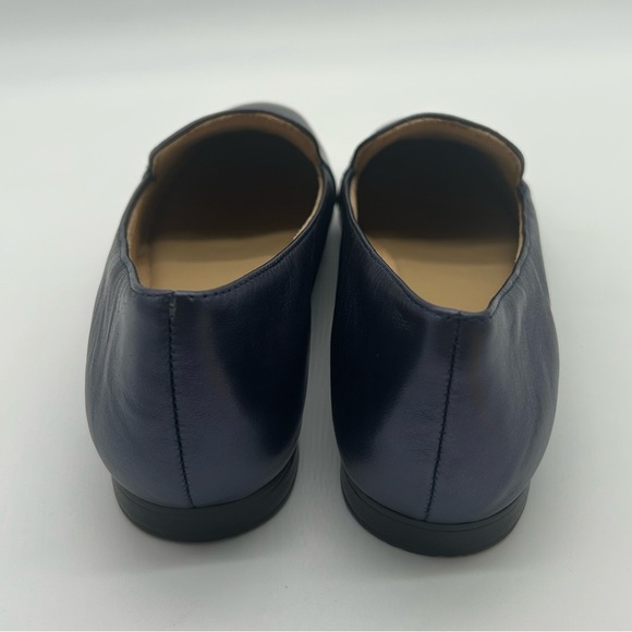 Naturalizer Emiline Flats Inky Navy Leather Loafers Size 7M | New With Box - Picture 7 of 13